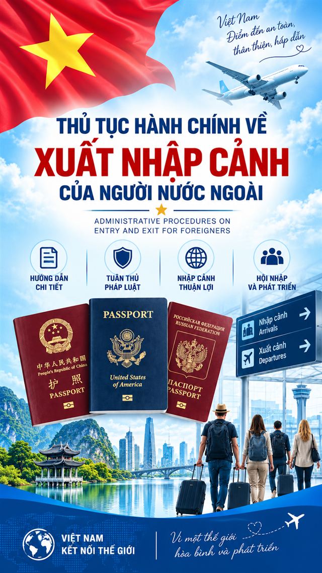 Administrative procedures on entry and exit for foreigners